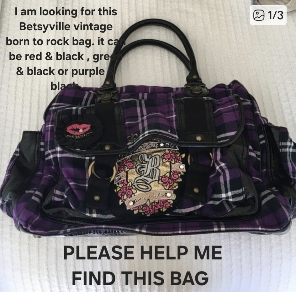 In Search Of This Betsy Johnson Vintage Bag.